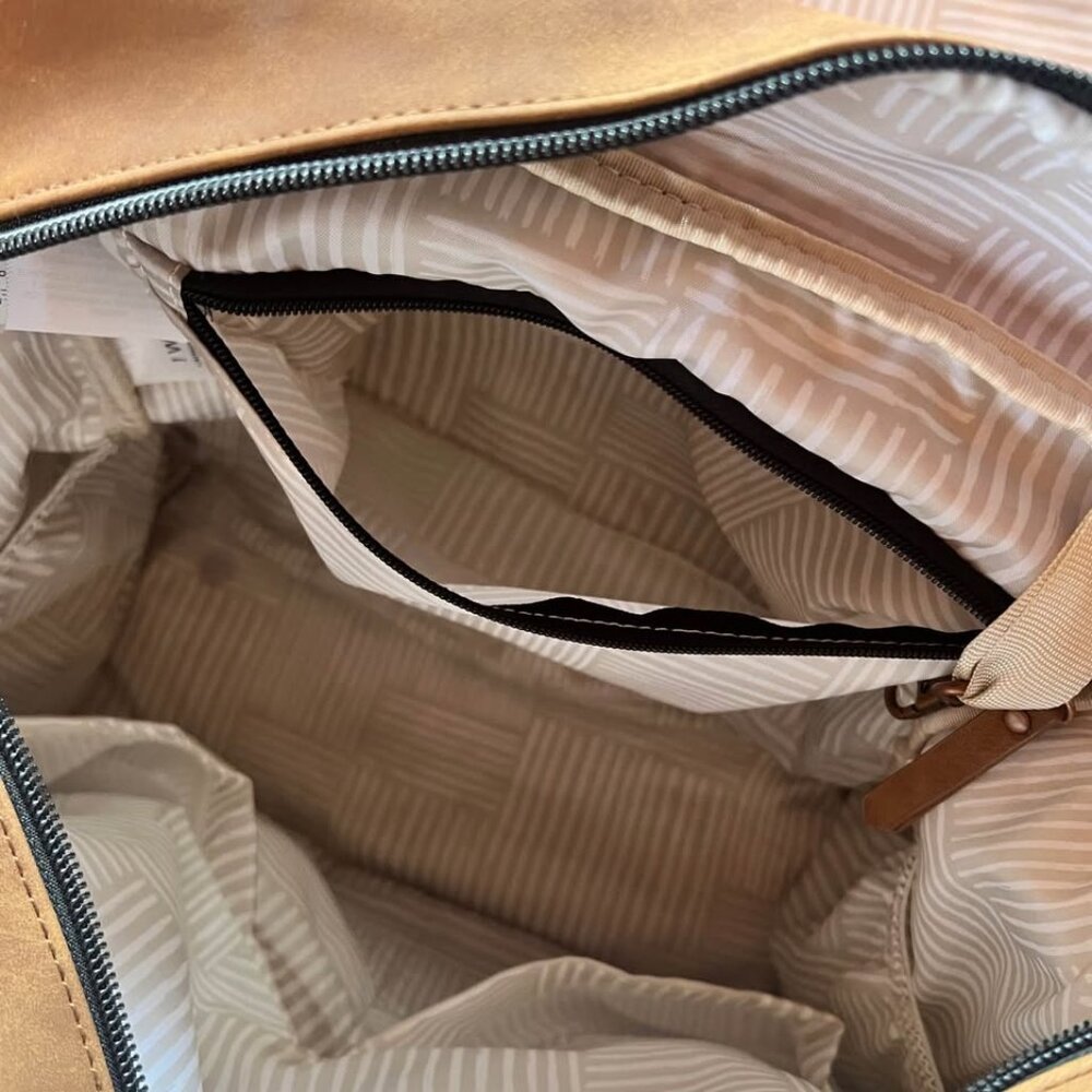 Petunia Pickle Bottom Diaper Backpack in Brioche - Picture 9 of 10